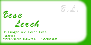 bese lerch business card